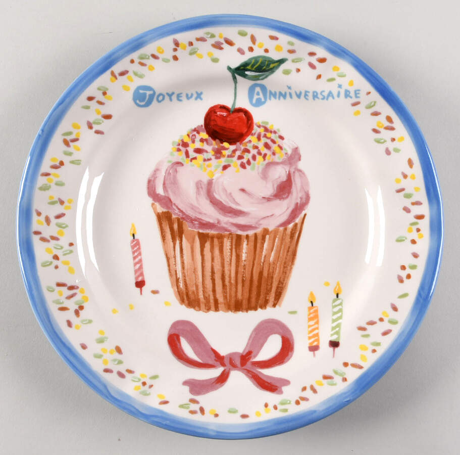 Francophile Dinner Plate by Anthropologie-1