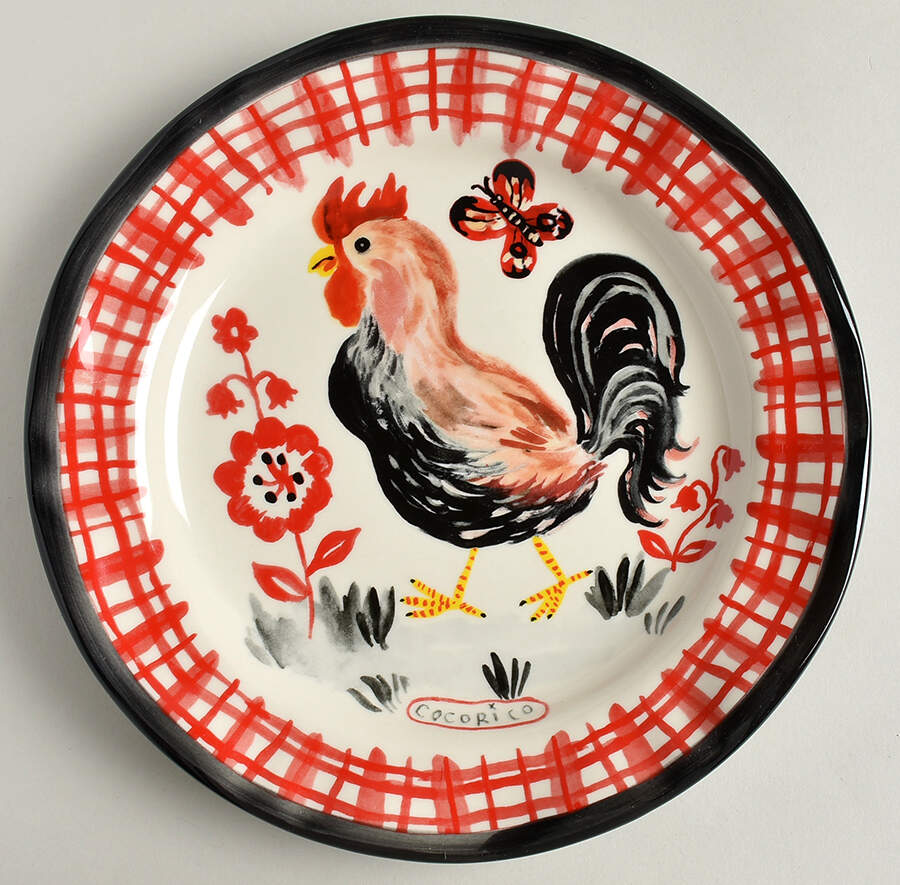Francophile Dinner Plate by Anthropologie-1