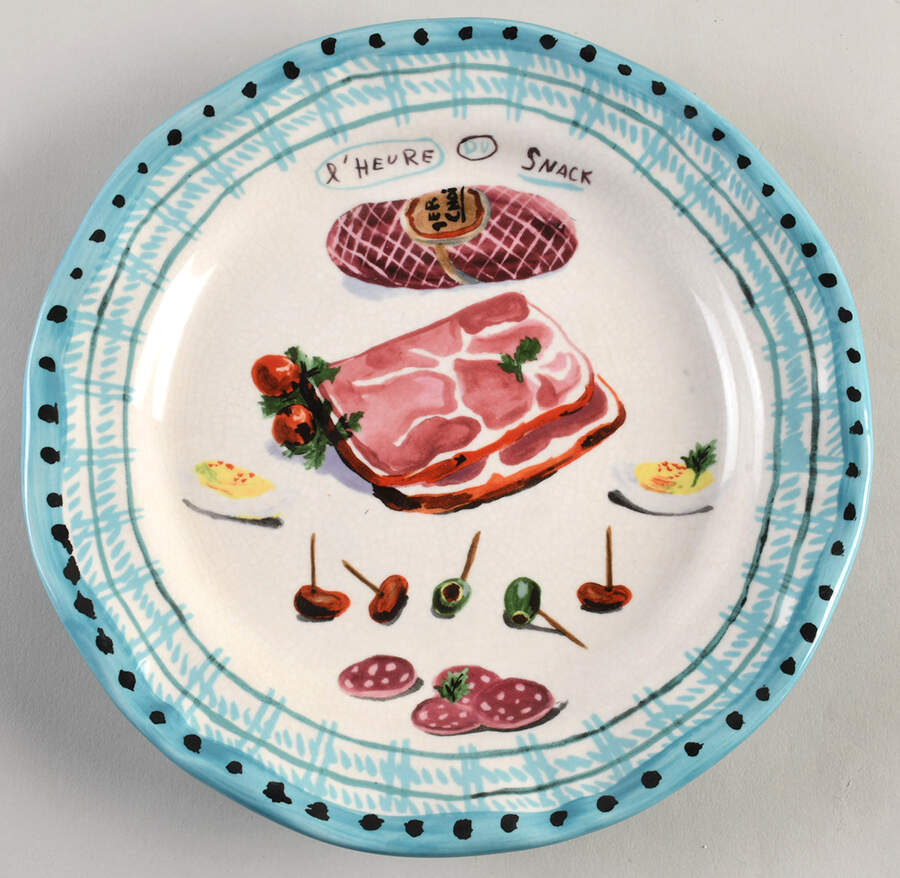 Francophile Dinner Plate by Anthropologie-1
