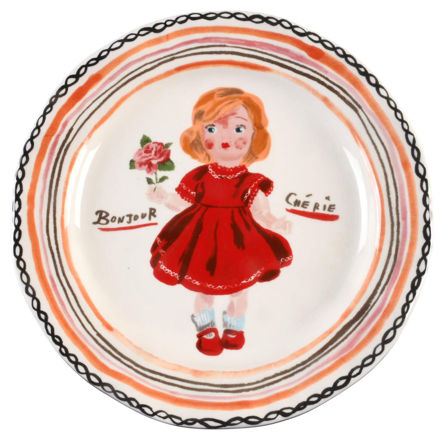 Francophile Dinner Plate by Anthropologie-1