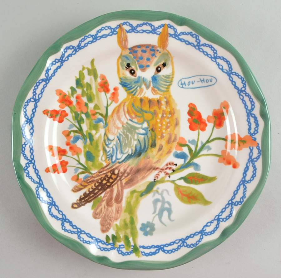 Francophile Dinner Plate by Anthropologie-1