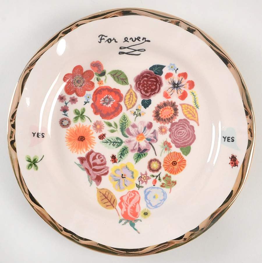 Francophile Dinner Plate by Anthropologie-1