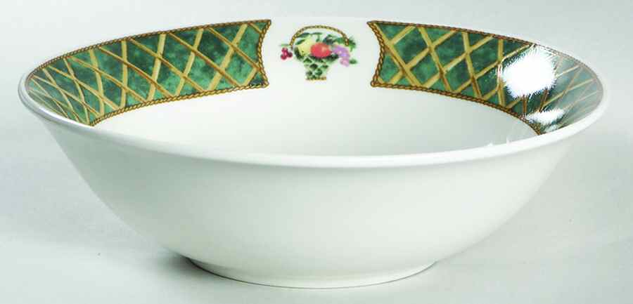 Lattice Fruit (Stoneware) Coupe Cereal Bowl by American Atelier-1