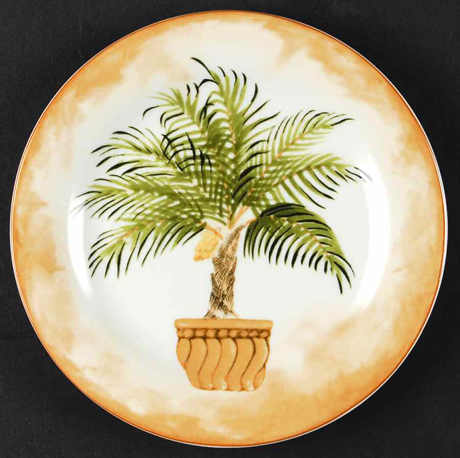 Palm Salad Plate by American Atelier-1