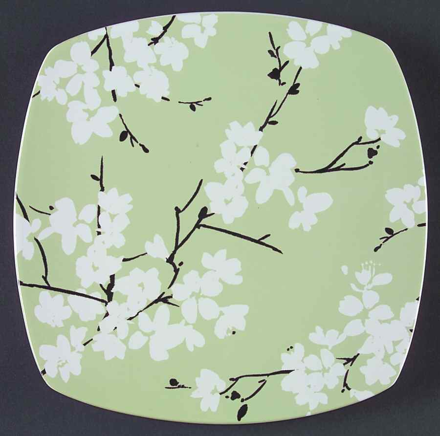 Mia Blossoms Green Salad Plate by 222 Fifth (PTS)-1