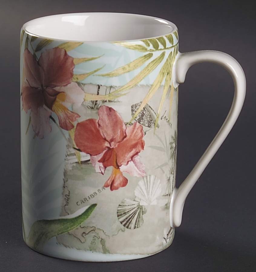 Travel Carribean Aqua Mug by 222 Fifth (PTS)-1