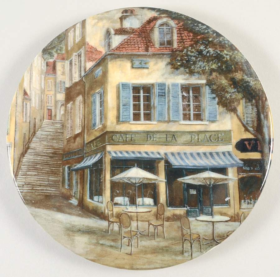 French Cafes Salad Plate by 222 Fifth (PTS)-1
