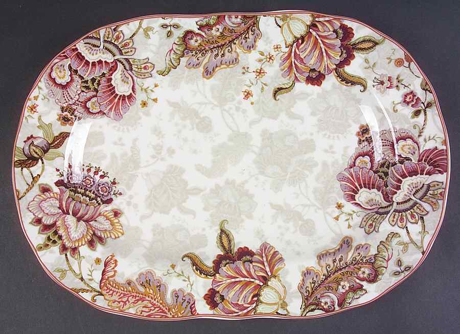 Gabrielle 14" Oval Serving Platter by 222 Fifth (PTS)-1