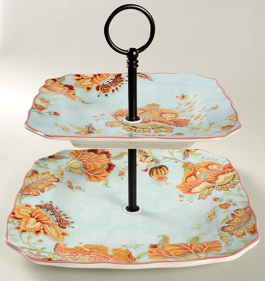 Gabrielle 2 Tiered Serving Tray (DPSM4,SPSM4) by 222 Fifth (PTS)-1