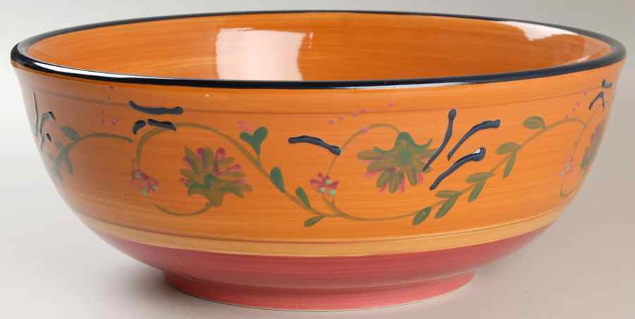 Romantique 11" Large Salad Serving Bowl by Ambiance-1