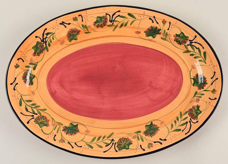 Romantique 16" Oval Serving Platter by Ambiance-1