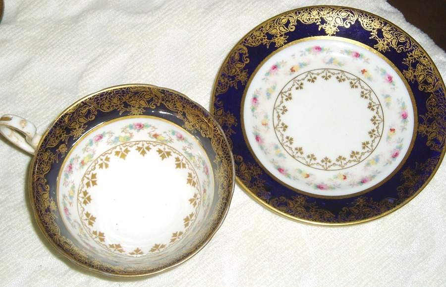 4288 Footed Cup & Saucer Set by John  Aynsley & Sons-1