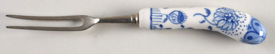 Floraine (Blue Onion) Individual Fish Fork by A & E Lewis (Germany)-1