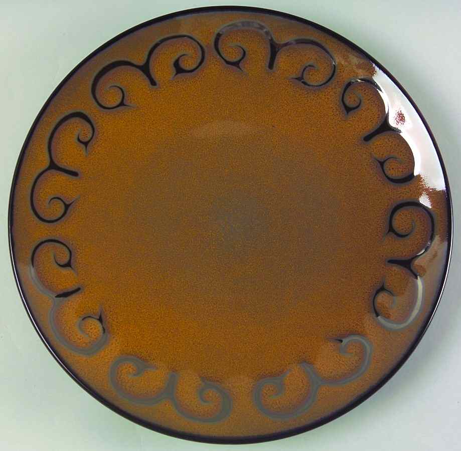 Sunburst Green Dinner Plate by Ambiance-1