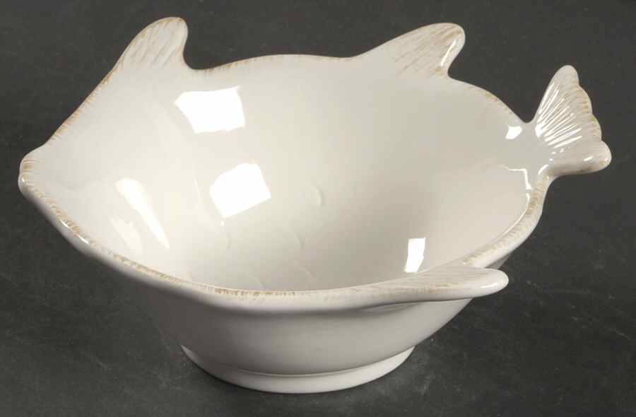 By the Sea Blue White Figural All Purpose Bowl by Ambiance-1