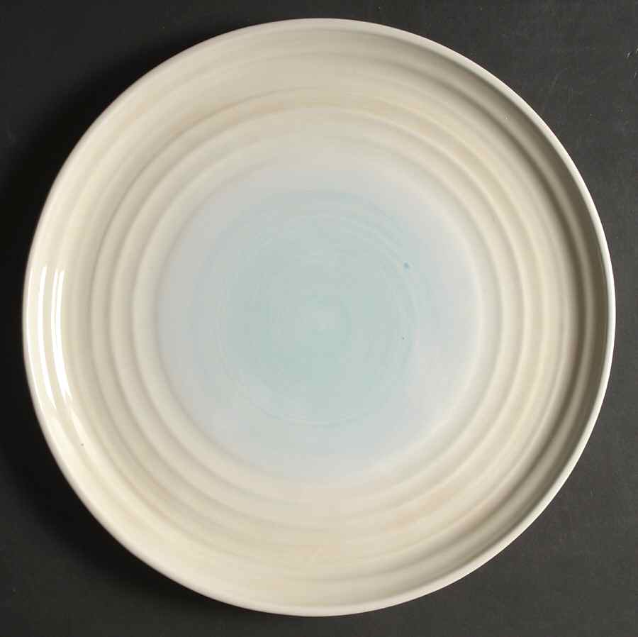 By the Sea Blue White Dinner Plate by Ambiance-1