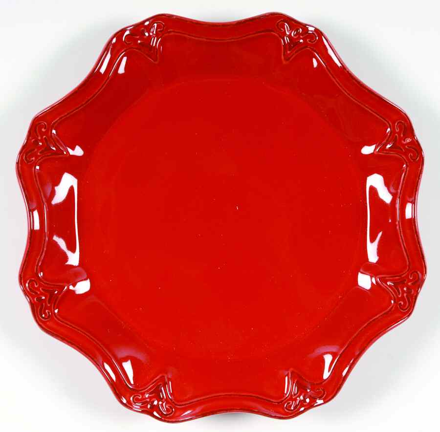 Valero Red Dinner Plate by Ambiance-1