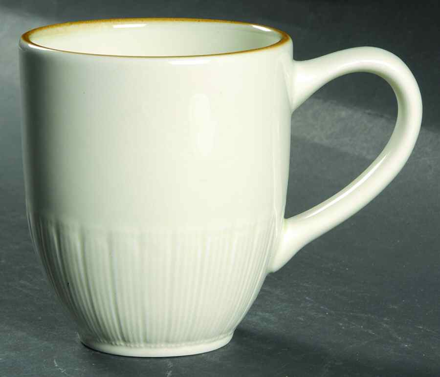 Vintage Pleats Cream Mug by Ambiance-1