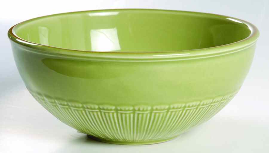 Vintage Pleats Green Soup/Cereal Bowl by Ambiance-1
