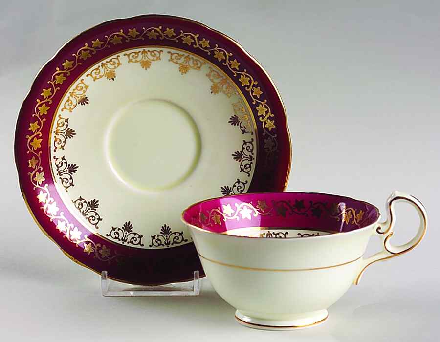 5207 Footed Cup & Saucer Set by John  Aynsley & Sons-1