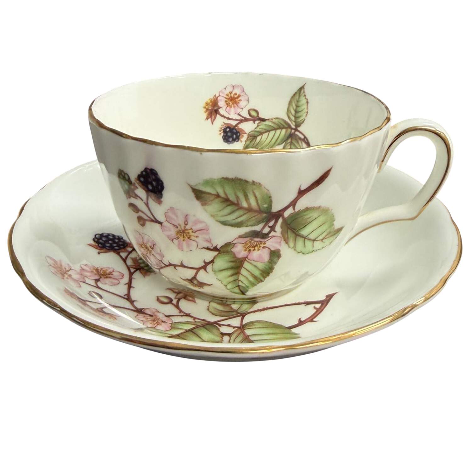 Bramble (H545) Flat Demitasse Cup & Saucer Set by Adderley-1