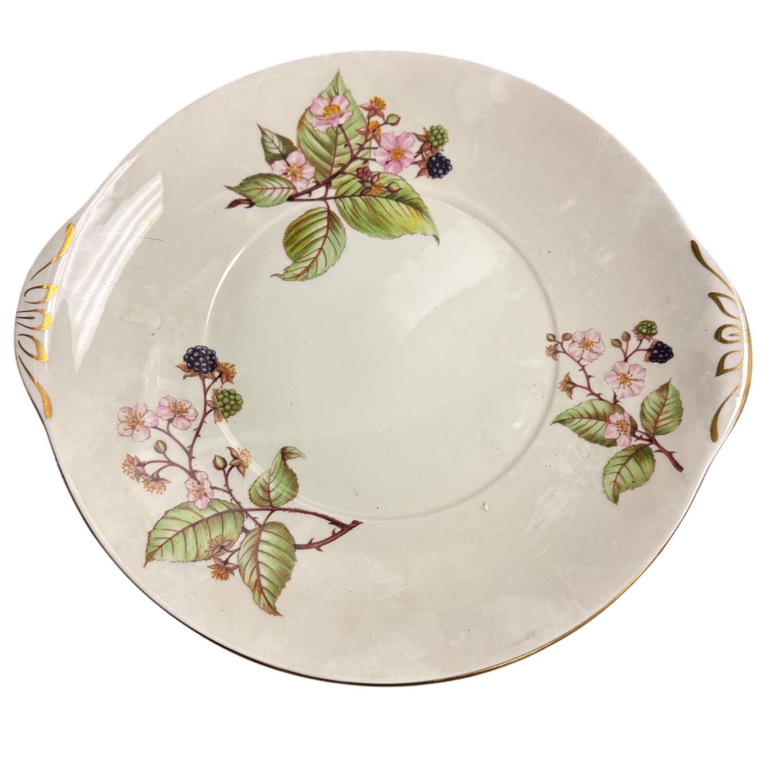 Bramble (H545) Handled Cake Plate by Adderley-1