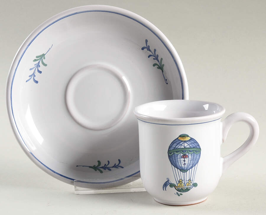 AER2 Flat Cup & Saucer Set by Atelier de Segrier-1