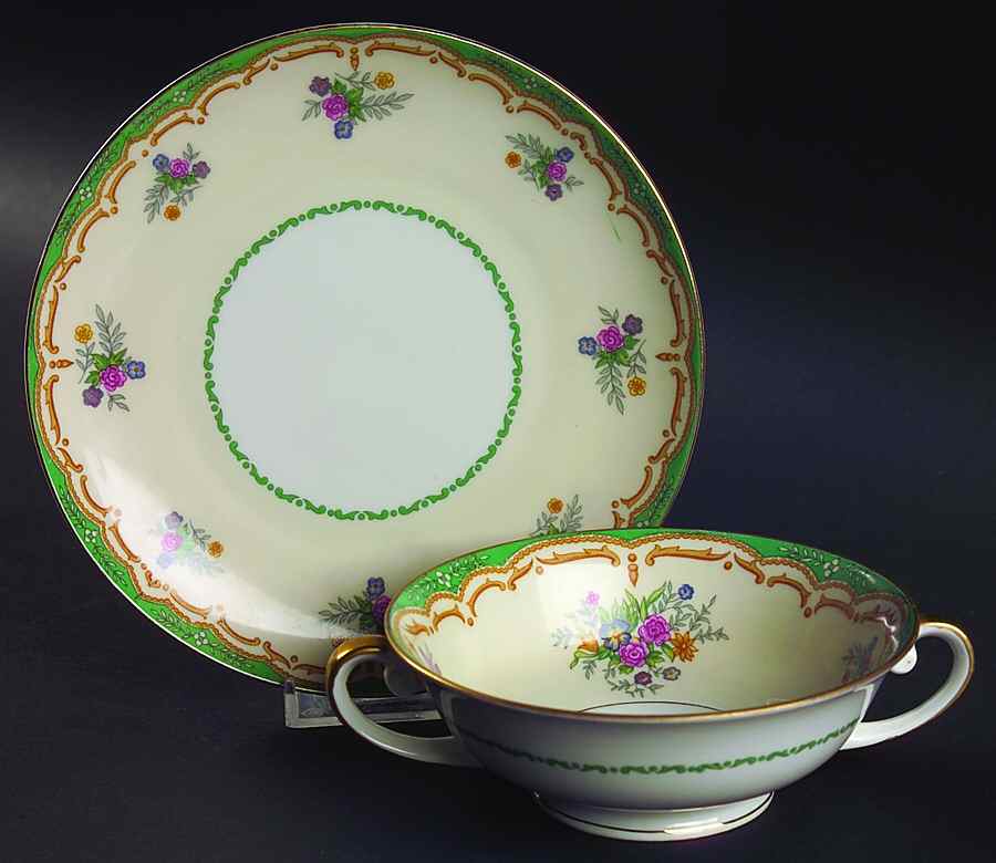 ALT235 Flat Cream Soup Bowl & Saucer Set by Altrohlau-1