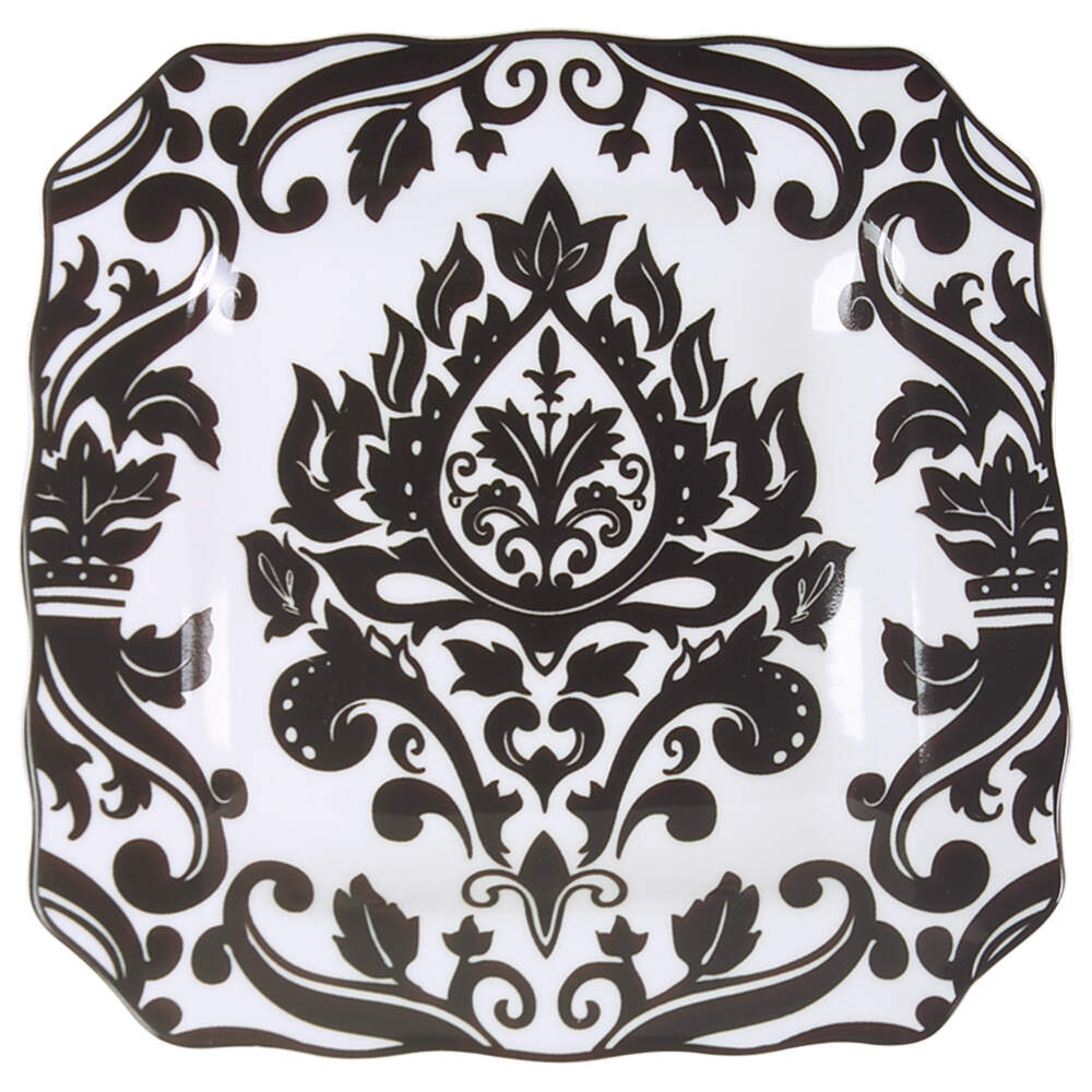 Muse Black Square Salad Plate by 222 Fifth (PTS)-1