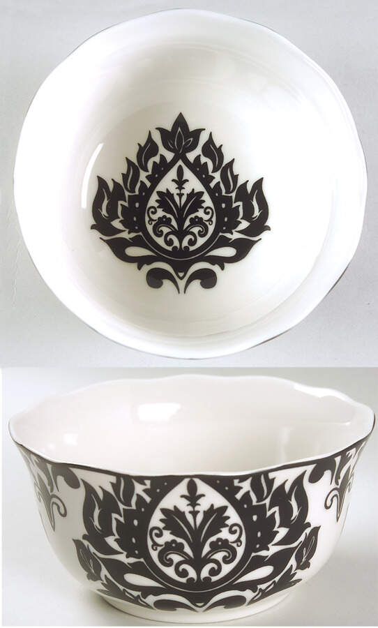 Muse Black Soup/Cereal Bowl by 222 Fifth (PTS)-1