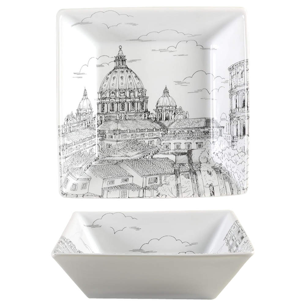 City Scenes Black Soup/Cereal Bowl by 222 Fifth (PTS)-1