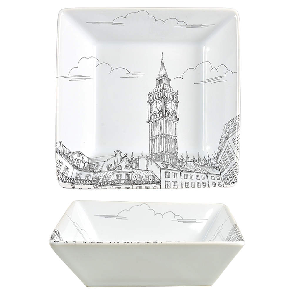 City Scenes Black Soup/Cereal Bowl by 222 Fifth (PTS)-1