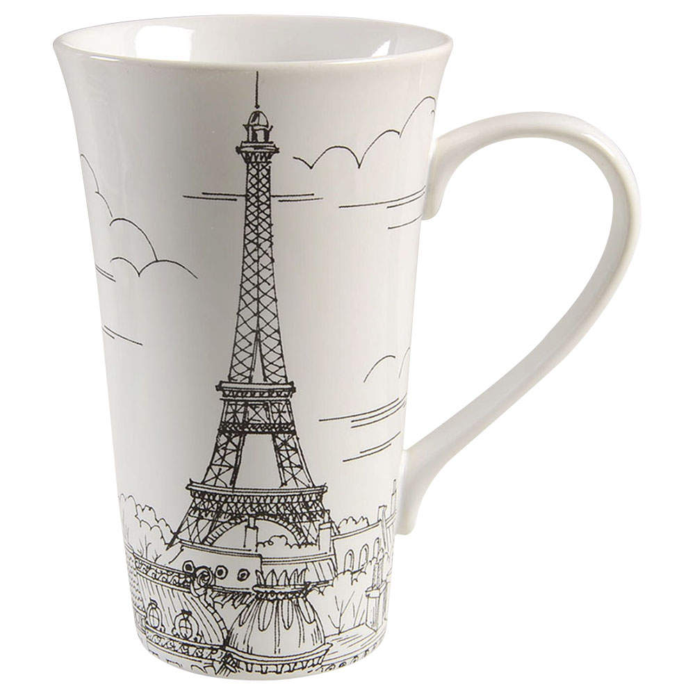 City Scenes Black Latte Mug by 222 Fifth (PTS)-1