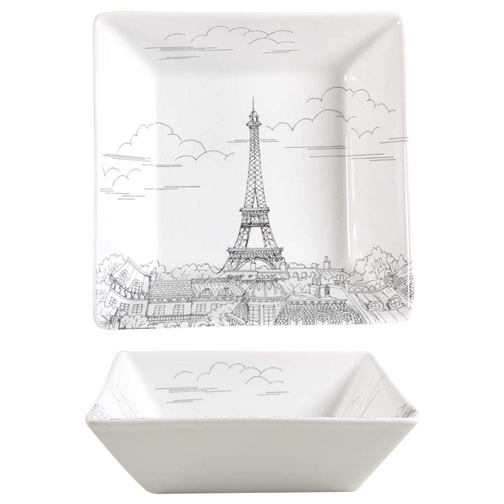 City Scenes Black Soup/Cereal Bowl by 222 Fifth (PTS)-1