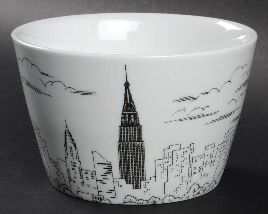 City Scenes Black Individual Appetizer Bowl by 222 Fifth (PTS)-1