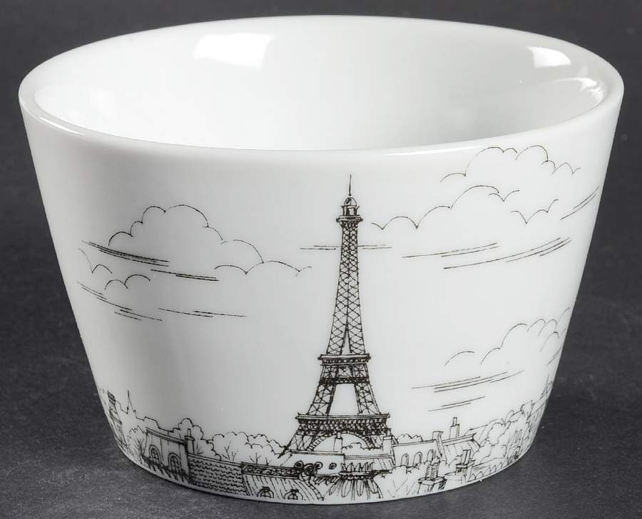 City Scenes Black Individual Appetizer Bowl by 222 Fifth (PTS)-1