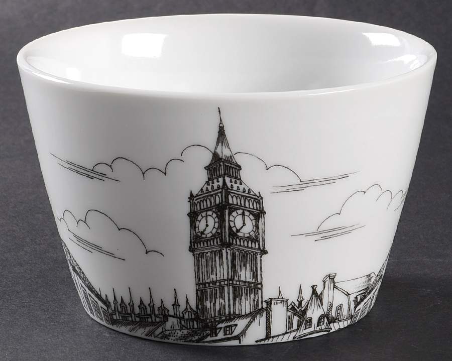 City Scenes Black Individual Appetizer Bowl by 222 Fifth (PTS)-1