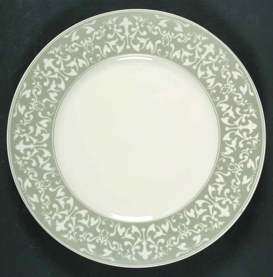 Orchestra Silver Dinner Plate by 222 Fifth (PTS)-1