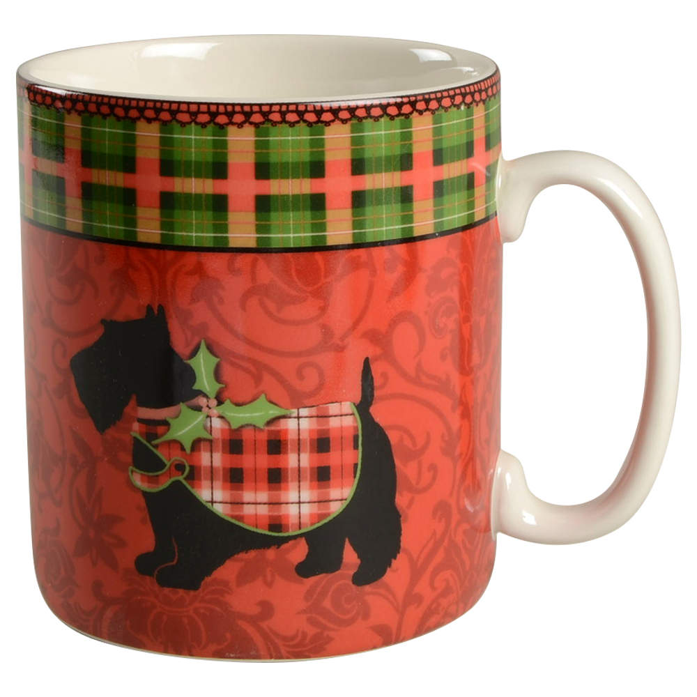 Christmas Scotty Jumbo Mug by 222 Fifth (PTS)-1