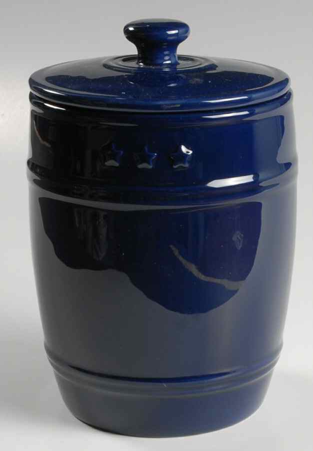 General Store Navy Blue Medium Canister & Lid by American Living-1