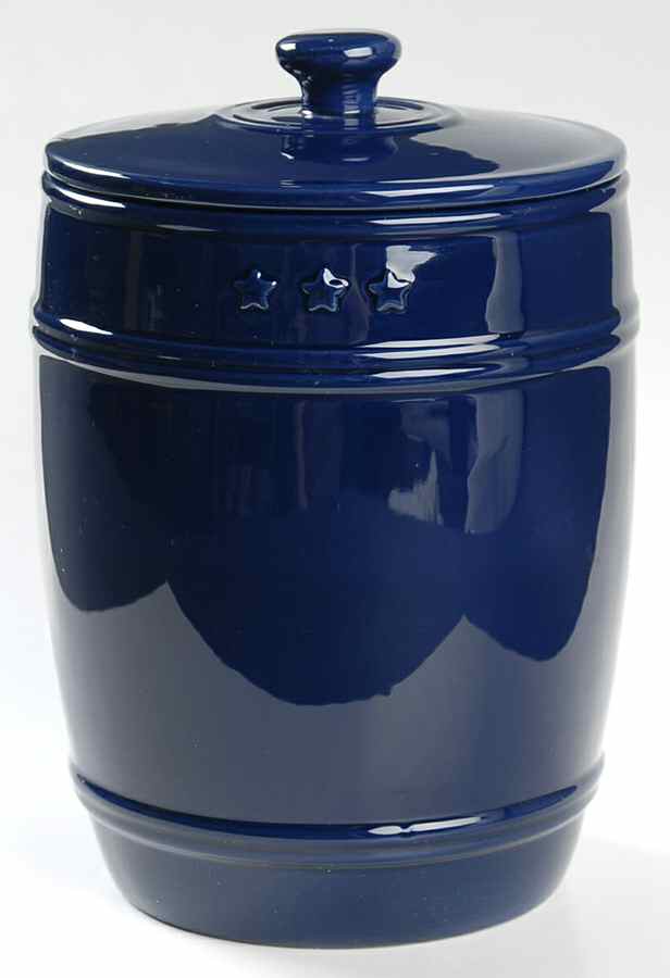 General Store Navy Blue Large Canister & Lid by American Living-1