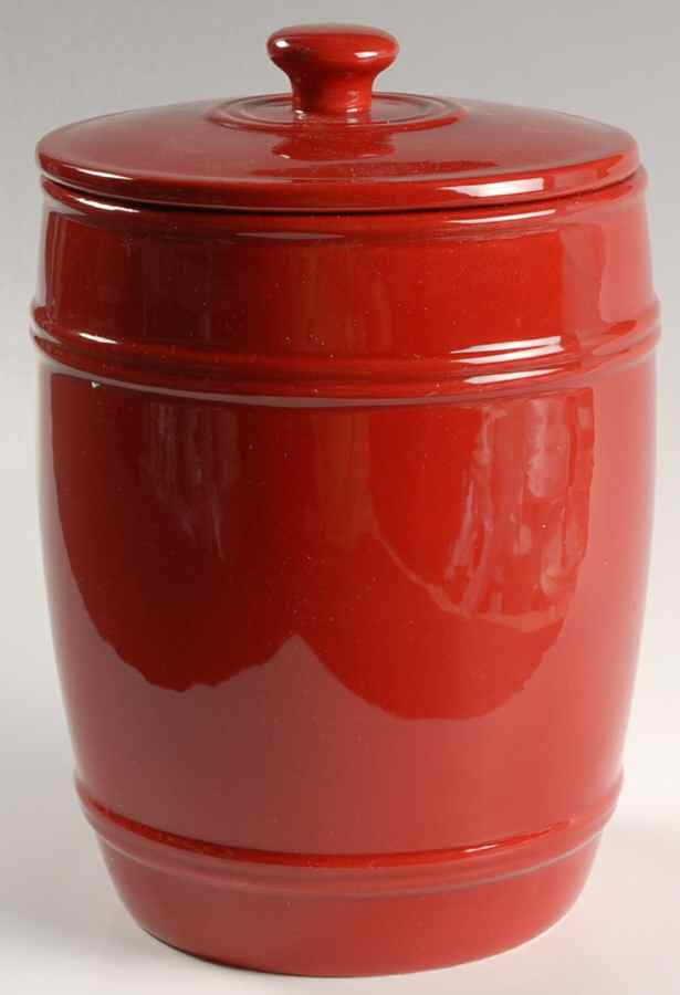 General Store Red Small Canister & Lid by American Living-1