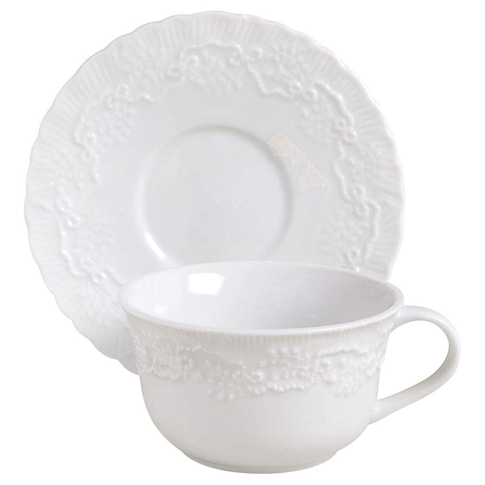 Meredith Flat Cup & Saucer Set by American Living-1