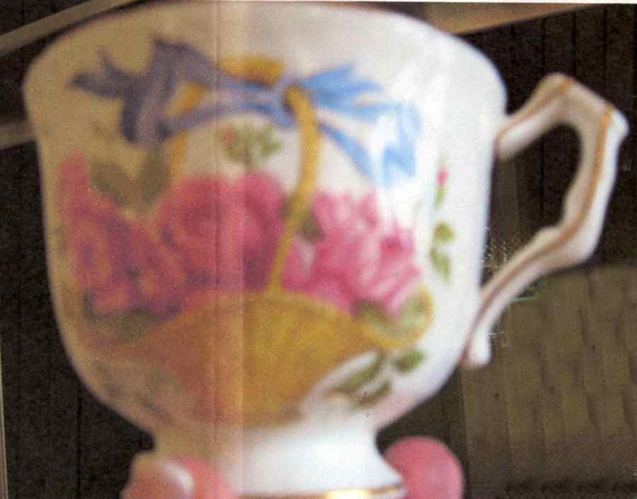 Flower of the Month Footed Cup & Saucer Set by John  Aynsley & Sons-1