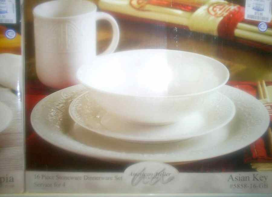 Asian Key Dinner Plate by American Atelier-1