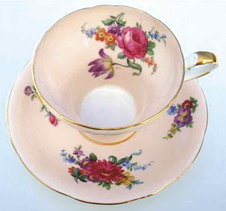 B5138-3 Footed Cup & Saucer Set by John  Aynsley & Sons-1