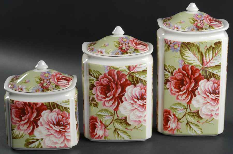 Heidi Green (3 Piece) Canister Set (Box Set) by 222 Fifth (PTS)-1