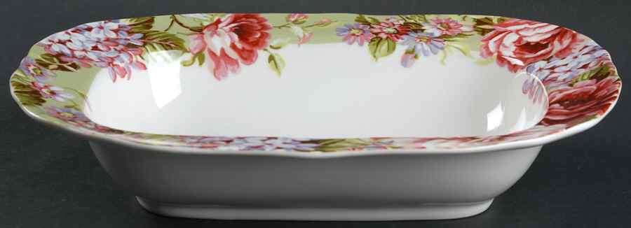 Heidi Green 11" Oval Vegetable Bowl by 222 Fifth (PTS)-1