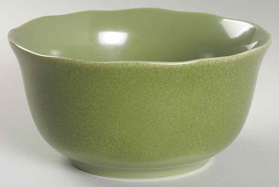 Alba Crackle Green Soup/Cereal Bowl by 222 Fifth (PTS)-1
