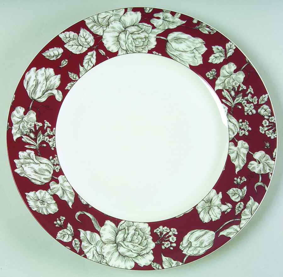 Country Toile Red Dinner Plate by 222 Fifth (PTS)-1